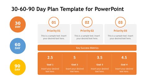Does PowerPoint have a 30 60 90 template?