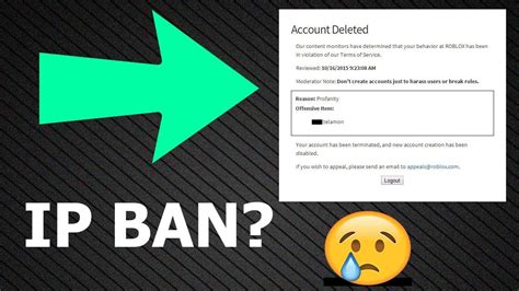 Does Roblox ban IP?