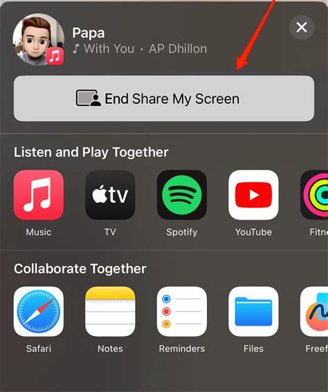 Does SharePlay end when you hang up?