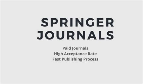 Does Springer pay authors?