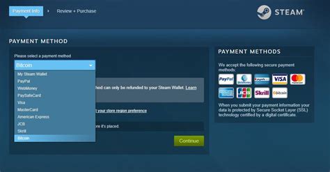 Does Steam accept Bitcoin?