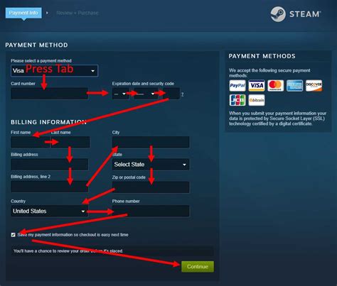 Does Steam ask for address?