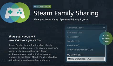 Does Steam family sharing work on different computers?