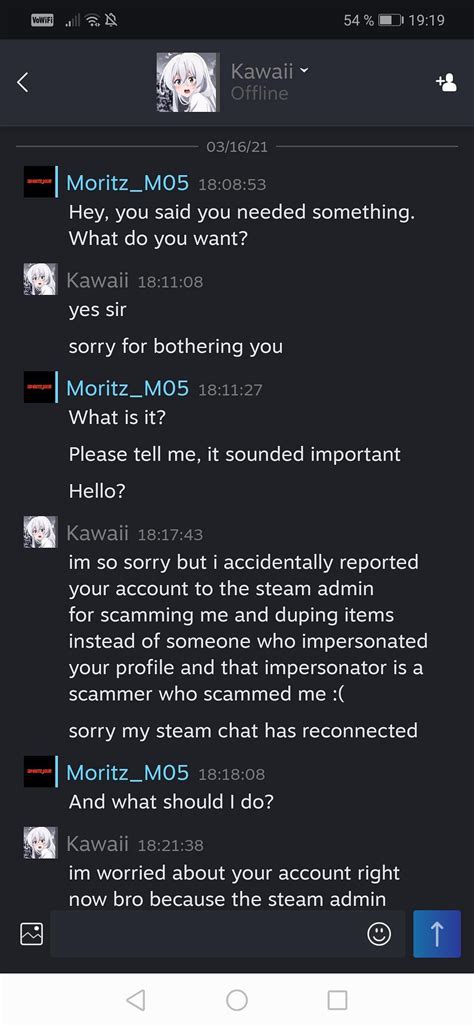 Does Steam say who reported you?
