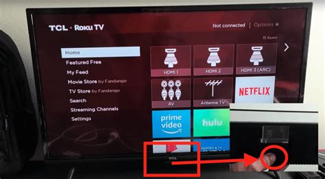 Does TCL TV have a manual power button?