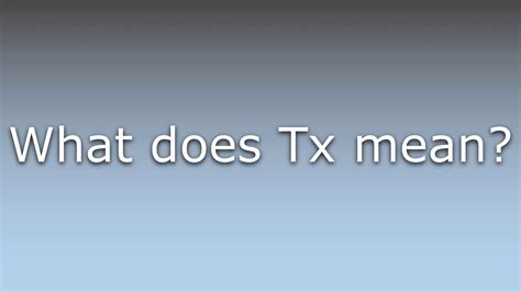Does TX mean Texas?