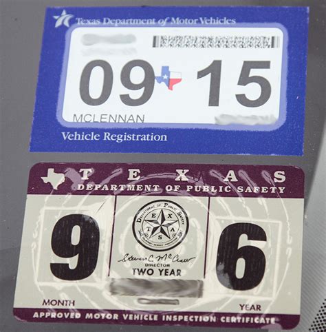 Does Texas still use inspection stickers?