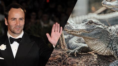 Does Tom Ford use real crocodile?