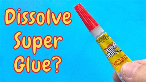 Does Vaseline dissolve super glue?