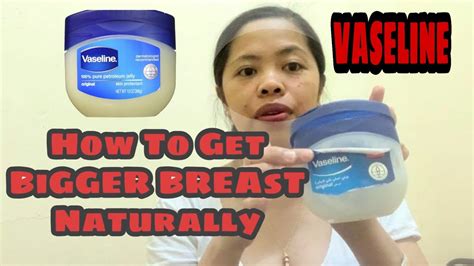 Does Vaseline help sagging breast?