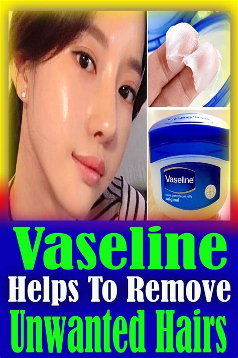 Does Vaseline remove facial hair?