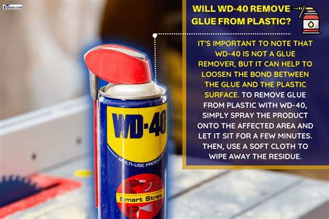 Does WD 40 remove glue?