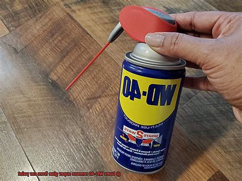 Does WD 40 remove hot glue?