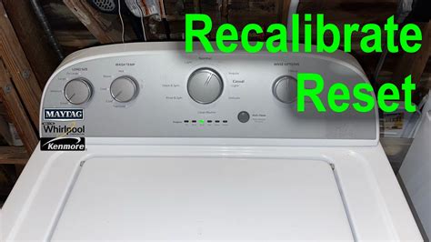 Does Whirlpool washer have reset?
