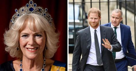 Does William bow to Camilla?