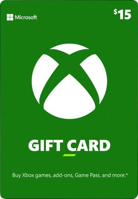 Does Xbox have a $15 dollar gift card?