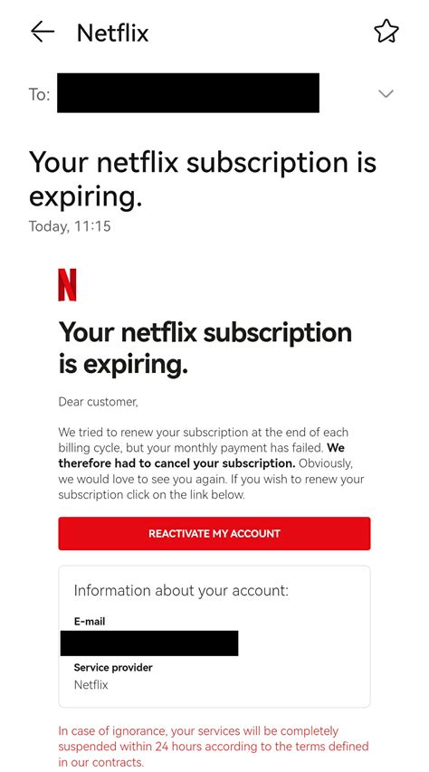 Does a Netflix account expire?