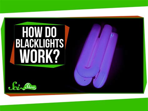 Does a black light make white glow?