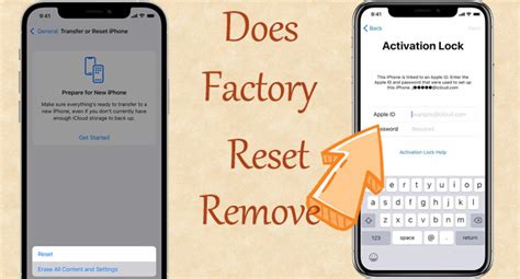 Does a factory reset remove activation lock?