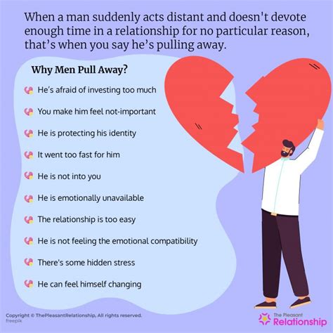 Does a guy pull away because he has strong feelings for you?