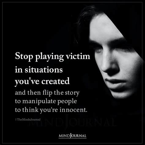 Does a manipulator play the victim?