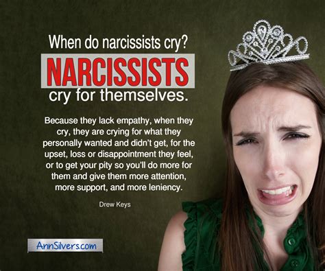 Does a narcissist cry?