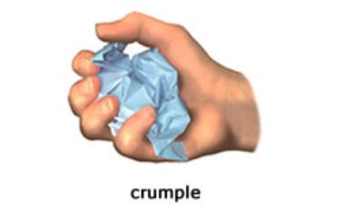 Does a person crumble or crumple?