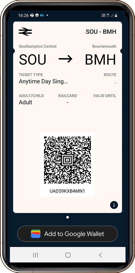 Does a screenshot of a QR code train ticket work?