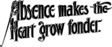 Does absence increase love?