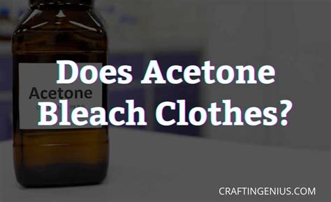 Does acetone damage clothes?