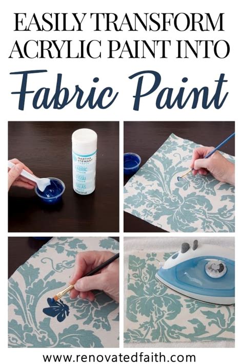 Does acrylic paint last on fabric?