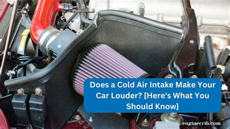 Does air intake affect exhaust sound?