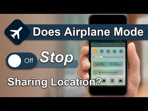 Does airplane mode freeze your location?