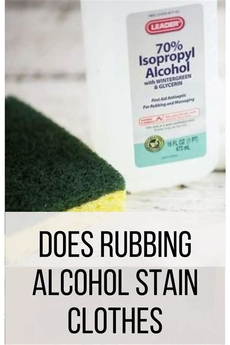 Does alcohol stain permanently?