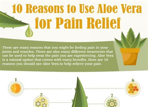 Does aloe vera take pain away?