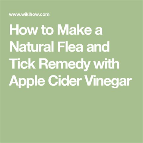 Does apple cider vinegar repel ticks on humans?