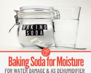 Does baking soda absorb moisture from wood?