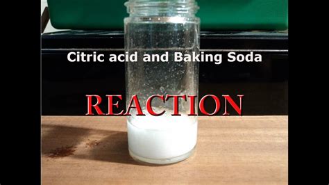 Does baking soda and citric acid react?