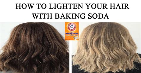 Does baking soda paste lighten hair?