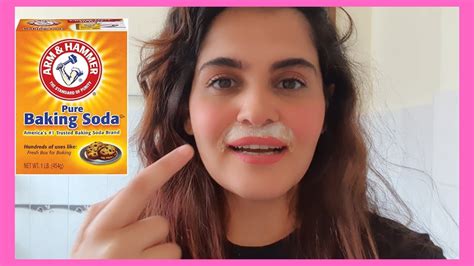 Does baking soda remove upper lip hair?