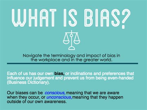 Does bias have to be unfair?
