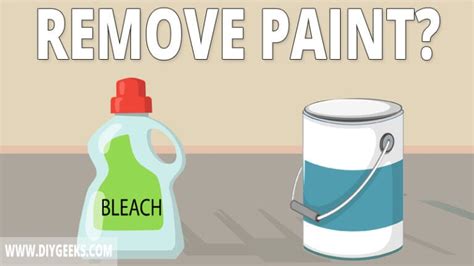 Does bleach remove wall paint?