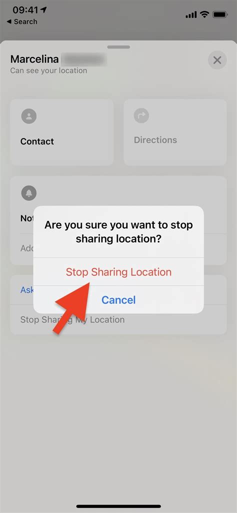 Does blocking and unblocking someone stop sharing location?