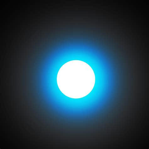 Does blue light make white glow?