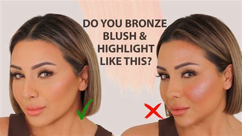 Does blush go on top of bronzer?