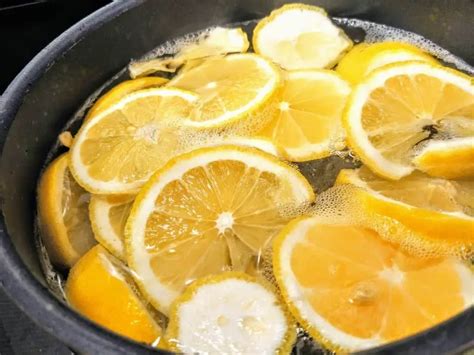 Does boiling lemons freshen the air?
