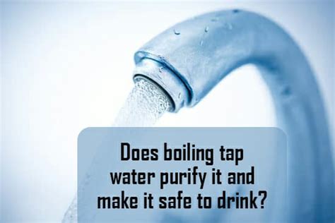 Does boiling tap water purify it?