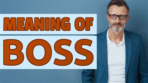 Does boss mean in slang?