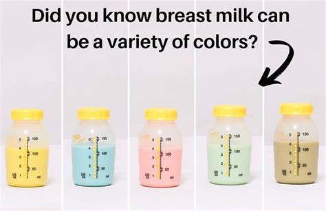 Does breast milk change color?