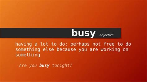 Does busy mean unavailable?